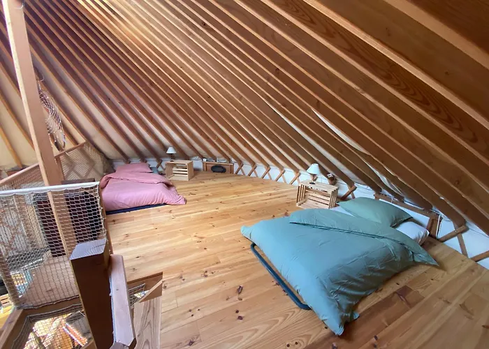 Yourte Brigite Lüks kamp alanı Saint-Barthelemy-Lestra